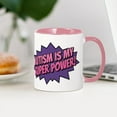 thumbnail image 3 of CafePress - Autism Is My Super Power! Mug - 11 oz Ceramic Mug - Novelty Coffee Tea Cup, 3 of 4