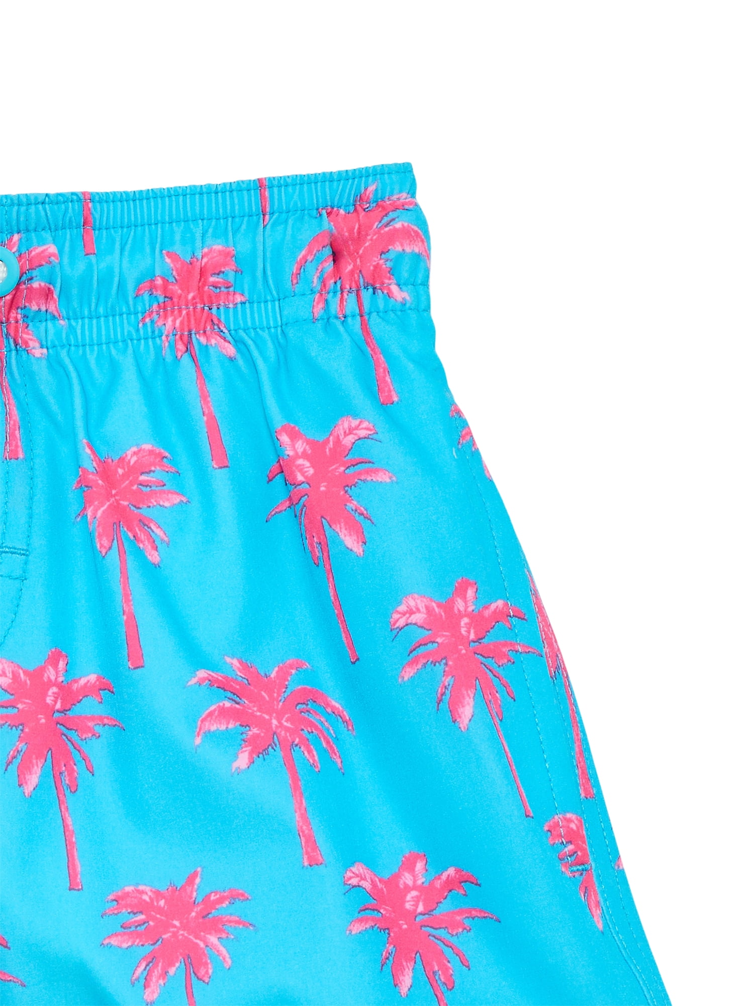 Wonder Nation Boys Quick Dry Stretch Swim Trunks with UPF50, Sizes 4-18 & Husky