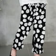 thumbnail image 2 of Diufon Lounge Pants for Girls Trendy Polka Dot Prints Pants Elastic Waist Drawstring Trousers, 2 of 4