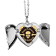thumbnail image 1 of Cráneo de Hallowmas patron circular Alas de ángel collar colgante regalo de moda Unbranded M, 1 of 3