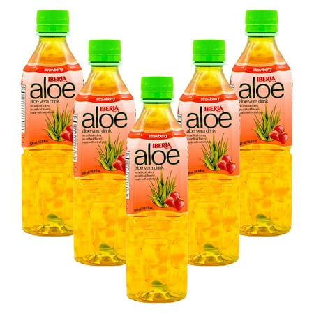 (5 pack) (5 Pack) Iberia Foods Iberia Aloe Vera Drink, 16.9 oz