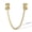 Satin Brass, variant on Mega Handles Transom Door Chain 12" I Transom Door Window Locks | Stainless Steel Satin Brass 1 Pack