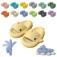 thumbnail image 1 of LLC Jolies Sandales à Enfiler Antidérapantes Requin pour Couples - Chaussures Unisexes de Plage et de Douche, 1 of 5