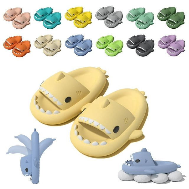 LLC Jolies Sandales à Enfiler Antidérapantes Requin pour Couples - Chaussures Unisexes de Plage et de Douche