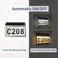 thumbnail image 4 of Fufafayo Solar Door Sign Light, Address Number LED Light for Mailbox, Stainless Steel Door Number Light, House Number Sign with Light, Outdoor Illuminated Address Plaque, 4 of 6