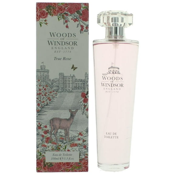 Woods of Windsor True Rose by Woods of Windsor, 3.3 oz Eau De Toilette Spray for Women