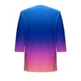 thumbnail image 7 of DeHolifer Womens Cardigan Kimono Beach Cover Up Gradient Color Summer Tops Loose Capes Hot Pink M, 7 of 7