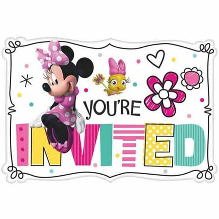 Minnie Mouse 'Happy Helpers' Invitation Set w/ Envelopes (8ct)