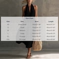 thumbnail image 3 of ClodeEU Women's Halter Neck Sleeveless Midi Dress,Casual A Line Flowy Sundress with Pockets Wine,Women's Plus S, 3 of 5