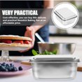 thumbnail image 2 of Deep Cake Pan Stainless Steel Square Flat Plate Tiramisu Vessel with Lid Thickened Tray Steaming Chassis Bread Baking Sheets Non Stick Pans Household, 2 of 6