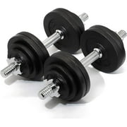 Adjustable Cast Iron Dumbbells 65lbs(2x32.5lbs) Pair