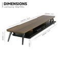 thumbnail image 6 of Fenge Dual Monitor Stand, Monitor Stands Riser for 2 Monitors, 42.5 Inch Monitor Stands Shelf with 12 Color LED Light for Office Desk, 6 of 6