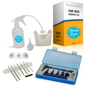 Cleanse Right Otoscope with Ear Wax Removal Tool Kit, USA Made, Reusable, Dishwasher Friendly Tips!, Wash Basin and Syringe! - Cleaner Tool to Remove Ear Blockage - Irrigation Device for Adults, Kids