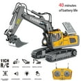 thumbnail image 2 of 2.4g High Tech 11 Channels Rc Excavator Dump Trucks Bulldozer Alloy Plastic Engineering Vehicle Electronic Toys For Boy Gifts, 2 of 4