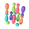 thumbnail image 4 of Juego de bolos para niños, para interior y exterior, divertido, interactivo, para desarrollo temprano, ligero 10 alfileres, 4 of 9