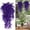 LLNew--Blue, variant on 100Fens 2 Pack Artificial Plants Hanging Faux Leaf Fake For Wall House Room Patio Indoor Outdoor Home Shelf Office Decor Halloween Ambience Decoration