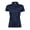 Navy Blue, variant on Womens Pima Short Sleeve Cotton Polo Shirt
