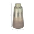thumbnail image 3 of Glass Vase for Living Room Decor - Refined Home Decor Accents with Modern Finish - Decorative Flower Vase for Room, Bedroom, House, Office, and Table Centerpiece - 17", Silver & Metallic, 3 of 10