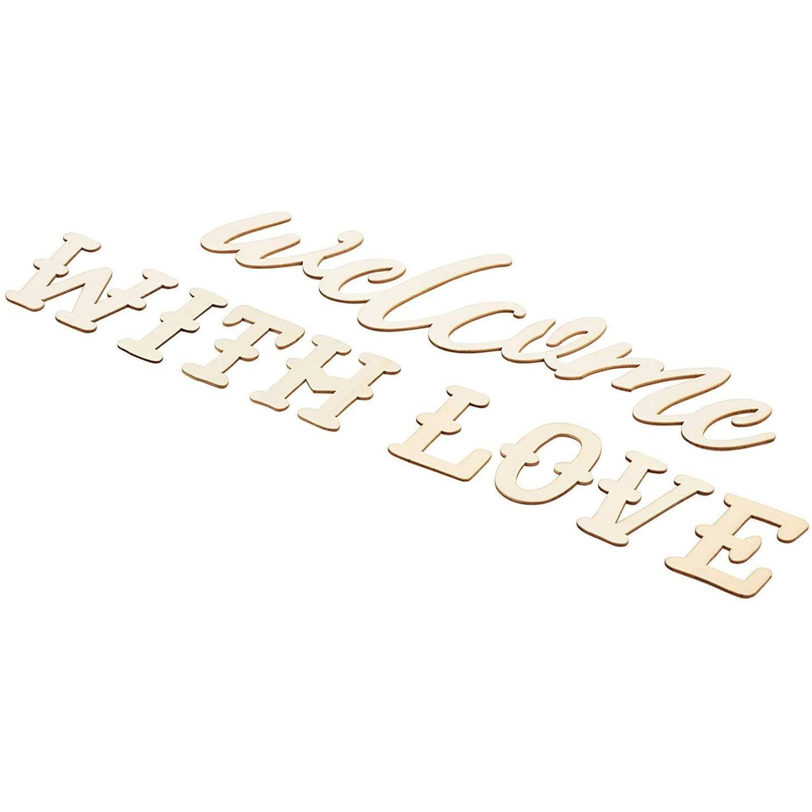 Unfinished Home Decor Wedding Decor Word Cutout "Together" Cutout 