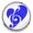 Blue, variant on Choose Color | Music Heart Snap Jewelry Ginger Charm Button, For Interchangeable DIY Customizable Accessories
