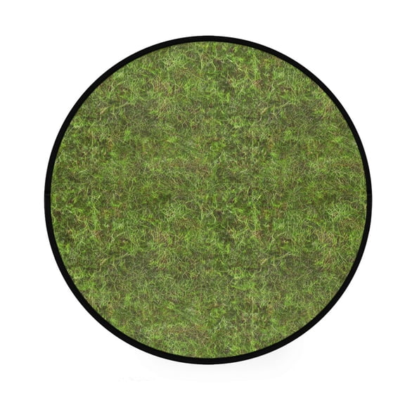 Lush Greenery Memory Foam Bath Mat 36" Absorbent Rug with Non Slip Base and 4 Bonus Pads