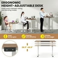 thumbnail image 4 of Giantex Bureau Debout Électrique Réglable en Hauteur, Poste de Travail Ergonomique, Chêne, 4 of 6
