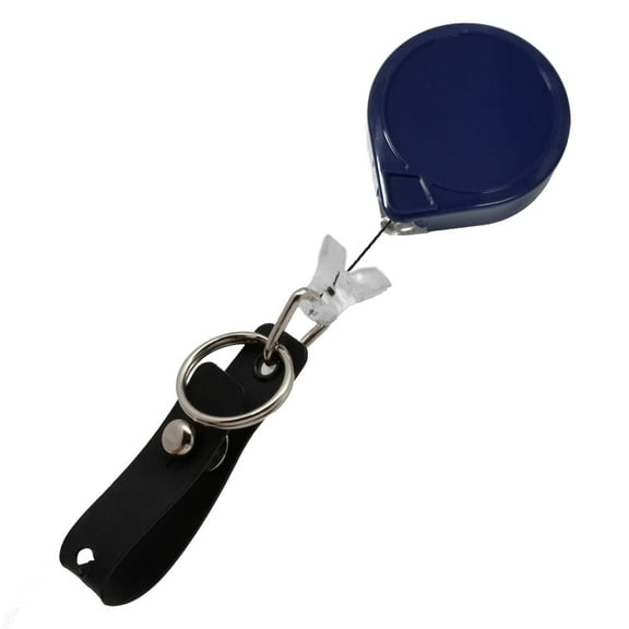 KEY-BAK Super Duty Retractable ID Badge Holder for Healthcare & Office Professionals-Blue