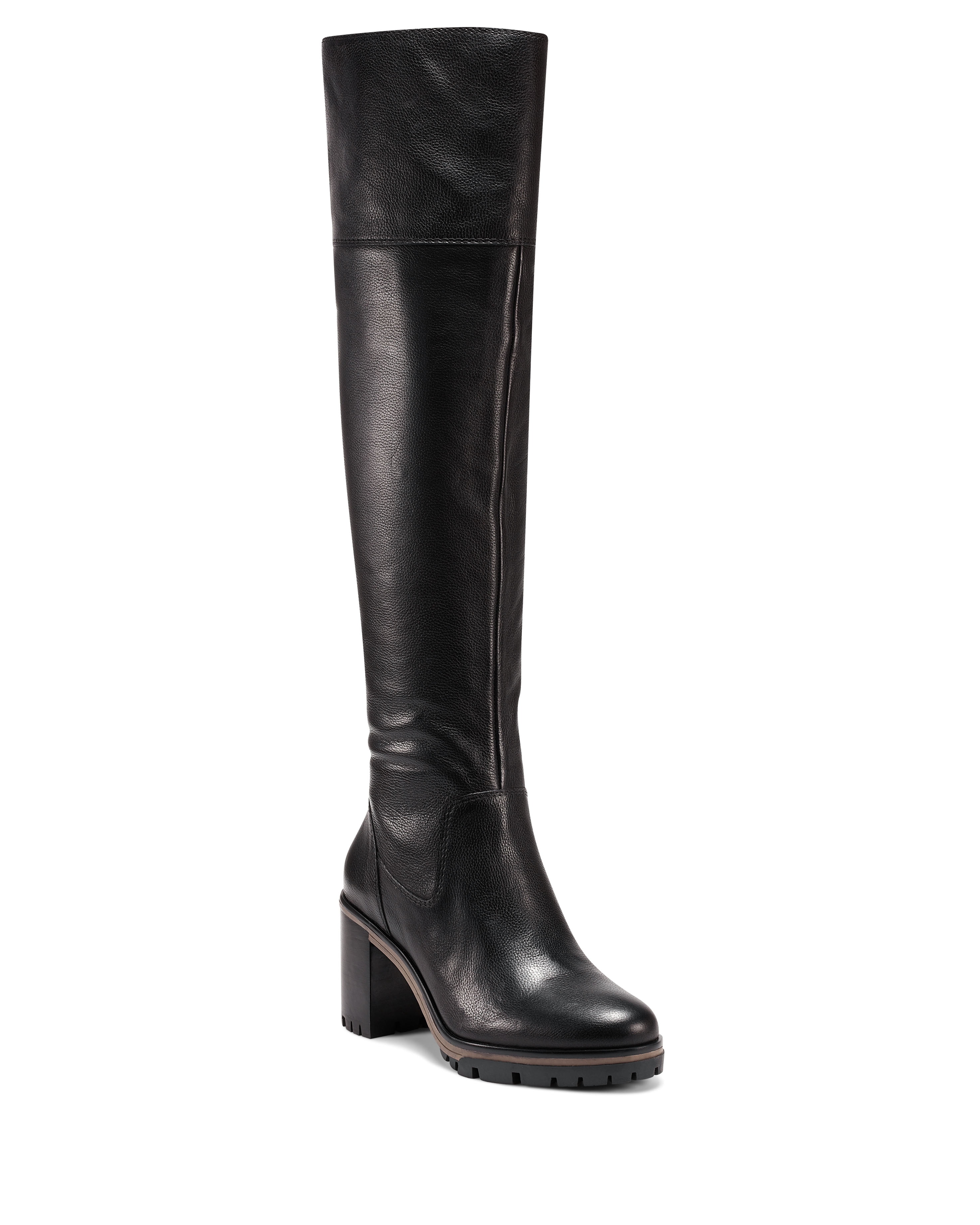 Vince Camuto Dasemma Black Leather Wide 