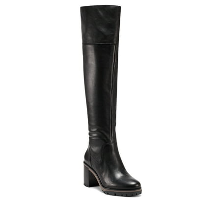 

Vince Camuto Dasemma Black Over The Knee Chunky Heel Leather Boot (Black 10)