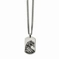 thumbnail image 2 of White Stainless Steel necklace with pendant Men's 22 in 26.8 mm, 2 of 4