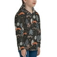thumbnail image 5 of Rocae Fox In The Forest for Zip Up Hoodies for Teen Sweatshirt with Hood-Medium, 5 of 6