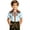 00#&-Light Blue2201, variant on Kiijoy Toddler Boys Cowboy Short Sleeve Button Down Shirt Western Shirt Top, 3-4 Years