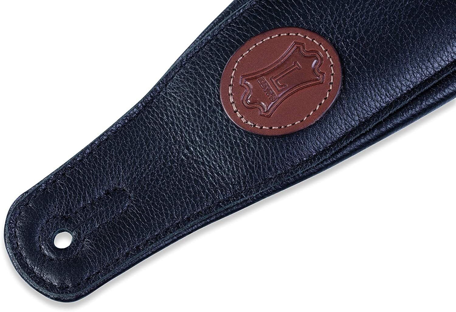 Levy's Signature Legacy Series MSS2 Leather 3" Guitar Strap - Black