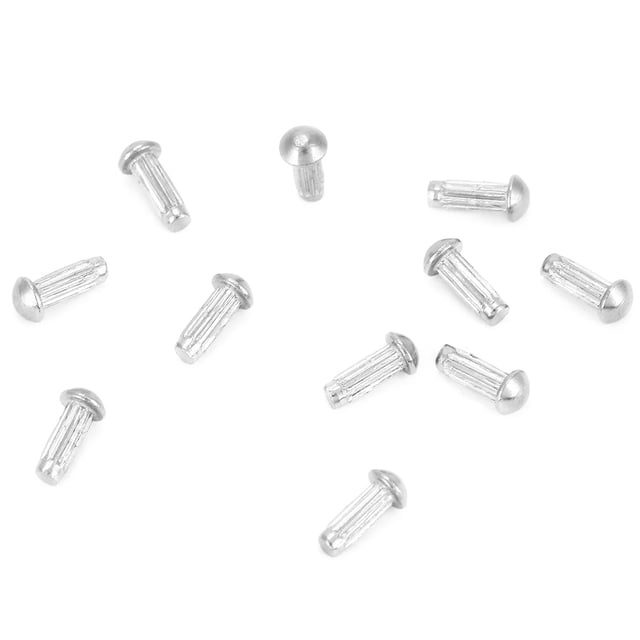 Remache, 100 piezas M2 Remache sólido de acero inoxidable Remache de acero inoxidable Resistente y resistente