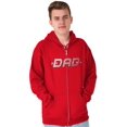 thumbnail image 3 of Father's Day One Cool Dad Gift Men's Big & Tall Graphic Zip Up Hoodie Brisco Brands 4X, 3 of 5