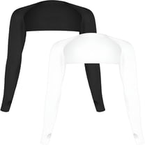 TELOLY 2Pcs Cooling Shawl Arm Sleeves Sun Sleeves for Women UV Protection Arm Sleeve with Finger Hole for Golfing