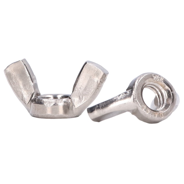 50Pcs Wing Nuts Assortment Kit, A2-70 Stainless Steel DIN 315 Hardware Parts Convenient for Appliances, Communications, and Automobiles