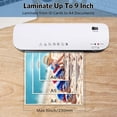 thumbnail image 4 of axGear Plastifieuse Chaude Froide Format A4 Lettre Portable pour Maison Bureau Machine de Plastification, 4 of 9