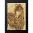 thumbnail image 2 of Medley, Elizabeth 11x14 Black Modern Framed Museum Art Print Titled - Sketched Horse, 2 of 5