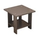 thumbnail image 1 of Mesa auxiliar de madera de doble capa, moderna, versátil y para pasillos de estilo rústico. Gris, 1 of 9