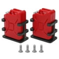 thumbnail image 1 of Rc Simulation Fuel Tank 1 Pair RC Car Simulated Fuel Tank Mount Mini Oil Can For 1/8 1/10 RC Crawler Car Decoration Accessory Red, 1 of 8