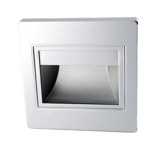 Lámpara de pared empotrada LED de 1,5 W, accesorio para escalera, luz blanca/blanco cálido, Zulema Luz empotrada en la pared