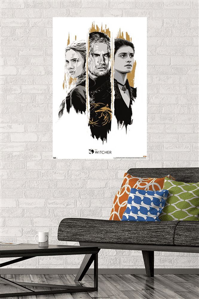 Netflix The Witcher Season 2 - Trio Wall Poster, 22.375" x 34"