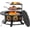 36 inch, variant on OutVue 36 Inch Fire Pit with 2 Grills, Wood Burning Fire Pits for Outside with Lid & Poker, BBQ& Outdoor Firepit & Round Metal Table 3 in 1 for Patio, Picnic, Party