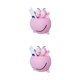 thumbnail image 3 of Soporte para cepillo de dientes Moyic ventosas de pared 2piezas rosado, 3 of 5