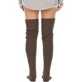 thumbnail image 4 of QIANJIA Women's Cable Knitted Thigh High Boot Socks Extra Long Winter Stockings Over Knee Leg Warmers, 4 of 4
