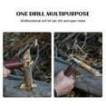 thumbnail image 4 of Hand Auger Drill Bit  Survival Settlers Tools  Manual Hole Maker Multitool Hand Auger Drill Bit Carbon Steel Survival Settlers Tools Manual Hole Maker Multitool For Bushcrafting, 4 of 8
