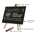 thumbnail image 2 of M&T Displays Desktop Mini Easel with Chalkboard, Ad Frame for Restaurant, Store, Office, Wedding, Party, Event, Home (Dark Wood, 8.5x11, A4), 2 of 6