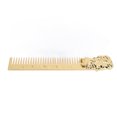 thumbnail image 4 of Beard Comb, Three Dimensional Portrait Shape Stainless Steel Beard Styling Comb Stylish  For Travel  For Home For Office Gold, 4 of 8