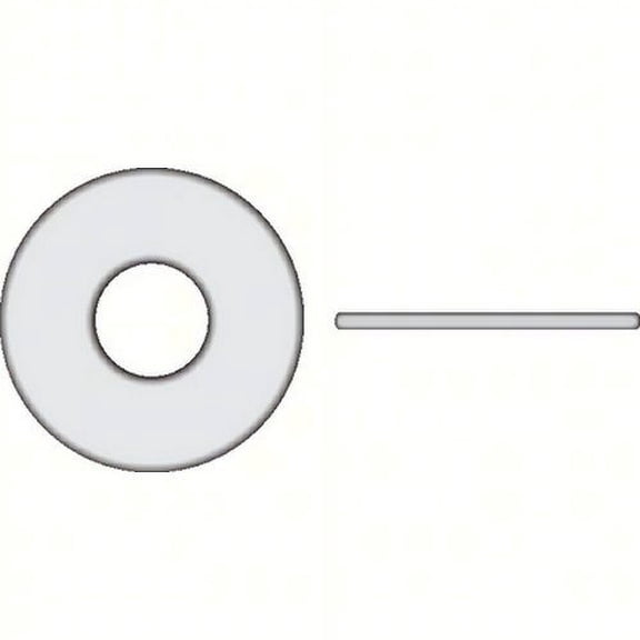 SeaChoice  01029; 1/4 Flat Washer 11/16 Od Nylon 100/ B